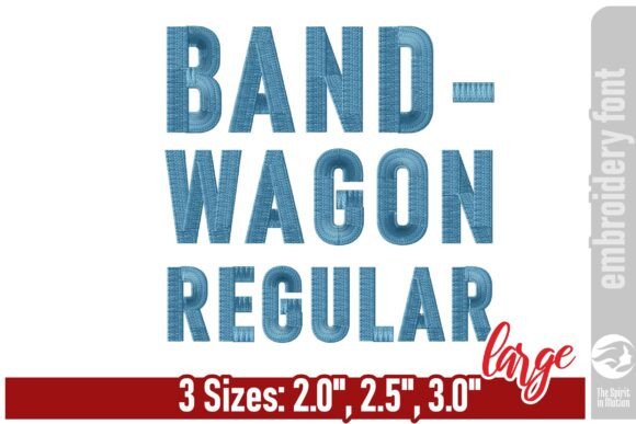 Bandwagon Regular Embroidery Font L Review