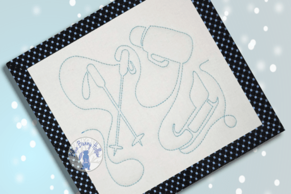 E2e Skiing Quilting Embroidery Design Review