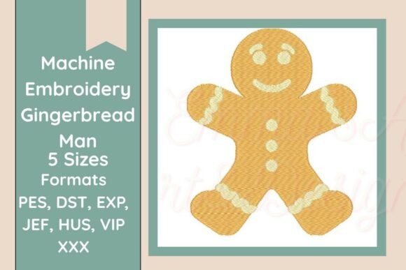 Gingerbread Man Machine Embroidery Review for Holiday Apparel