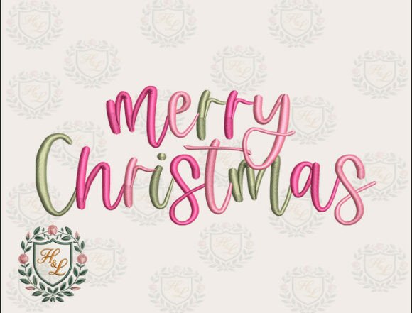 Girly Merry Christmas Embroidery Files Review