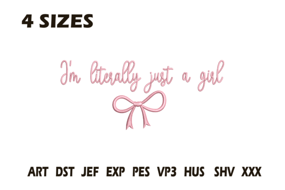 Just a Girl Bow Embroidery: A Designer's Review