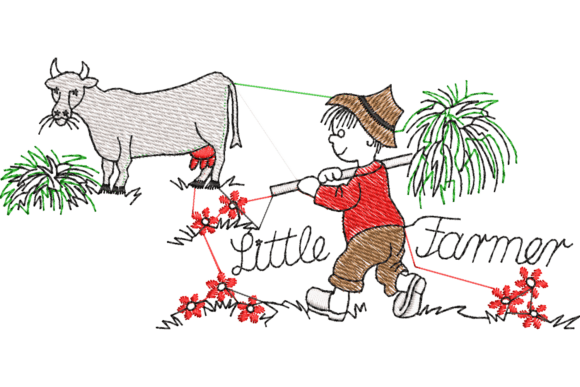 Little Farmer Embroidery Design Review for Makers