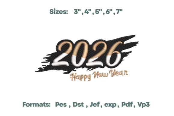 Review: 2026 Brush Stroke New Year Embroidery for Boutiques
