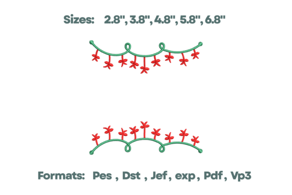 Review: Curved Bow Garland Border Set Embroidery