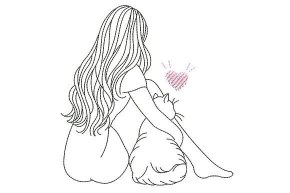 Review: Girl and Cat Lover Embroidery Design