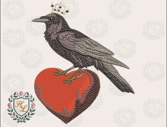 Review: Gothic Crow Heart Embroidery Files for Pros