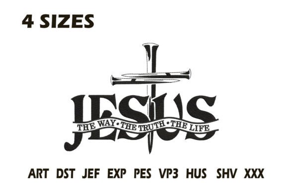 Review: Jesus the Way Truth Life Embroidery for Etsy Shops