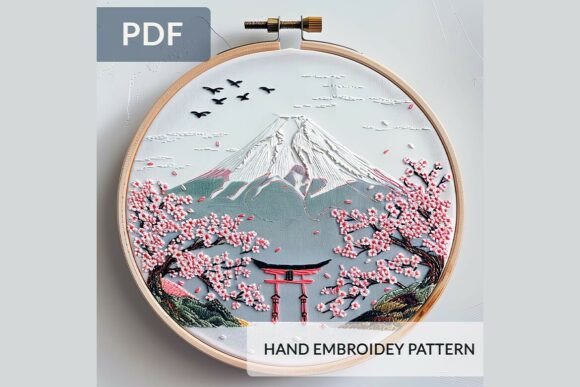 Review: Mount Fuji Cherry Blossom Embroidery for Boutiques